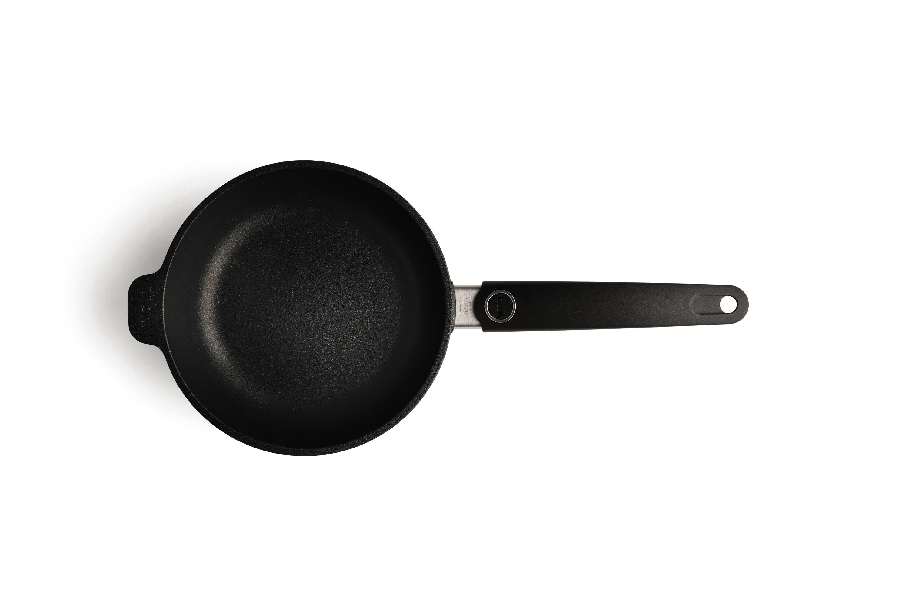 Titan Best Guss-Hochrandpfanne Titan Best Guss-Hochrandpfanne Draufsicht | Stiel - Fest | 20cm | Ceran, Gas, Elektro, Halogen