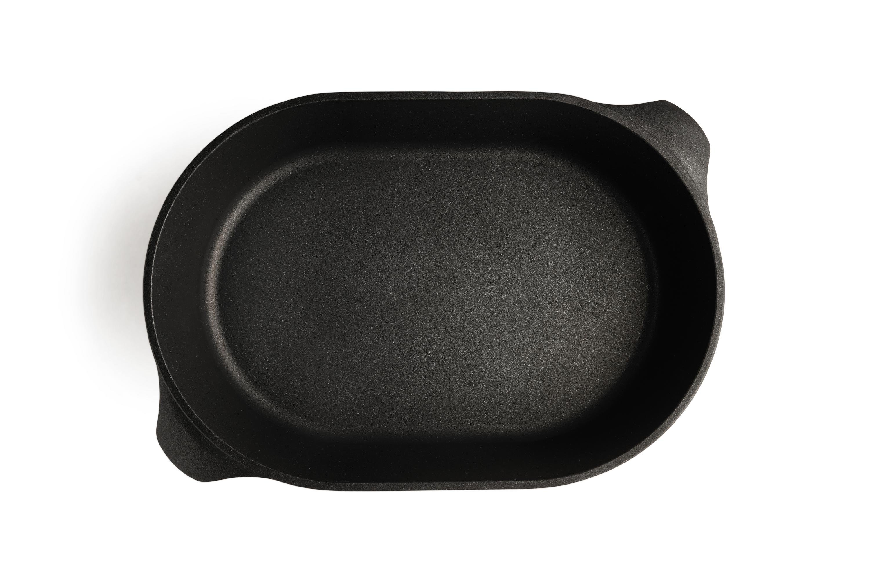 Titan Best Gussbräter Draufsicht | Mit Gussdeckel | Ceran, Gas, Elektro, Halogen | 40x27cm