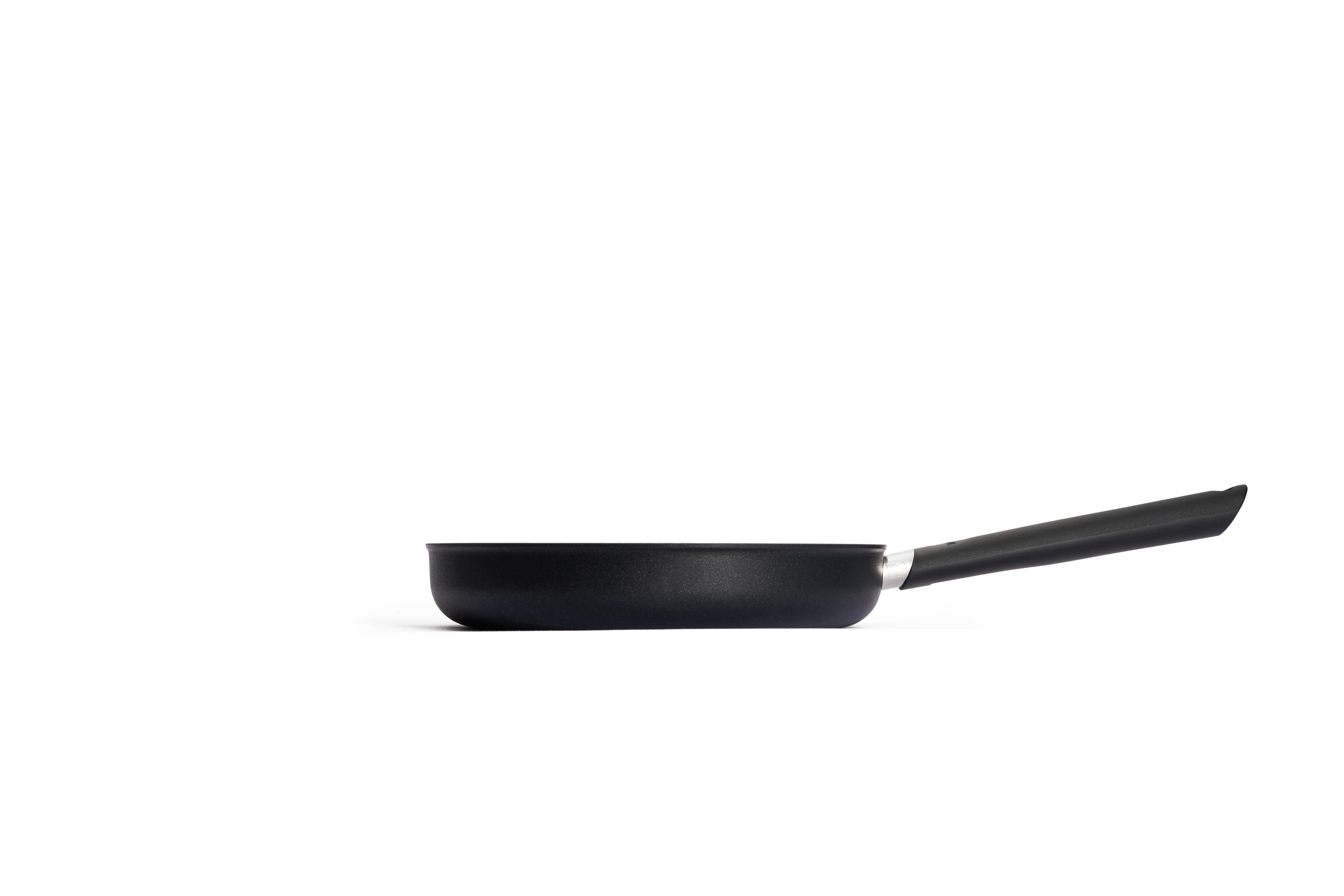 EcoLite QXR Flachpfanne Seitenansicht | Stiel - Fest | Alle Herdarten inkl. Induktion | 24cm