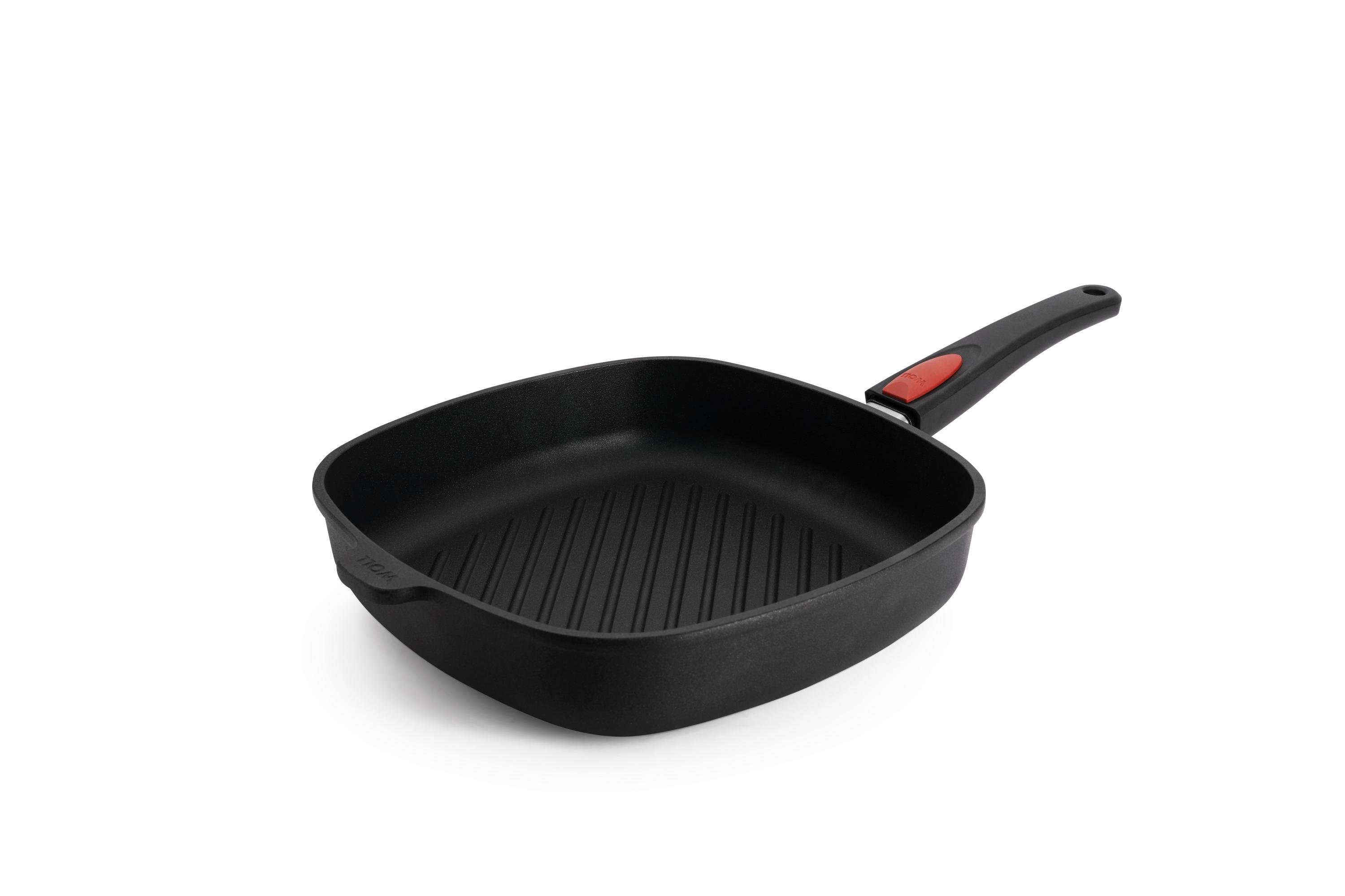 Titan Best Guss-Steakpfanne, viereckig, mit Rillen