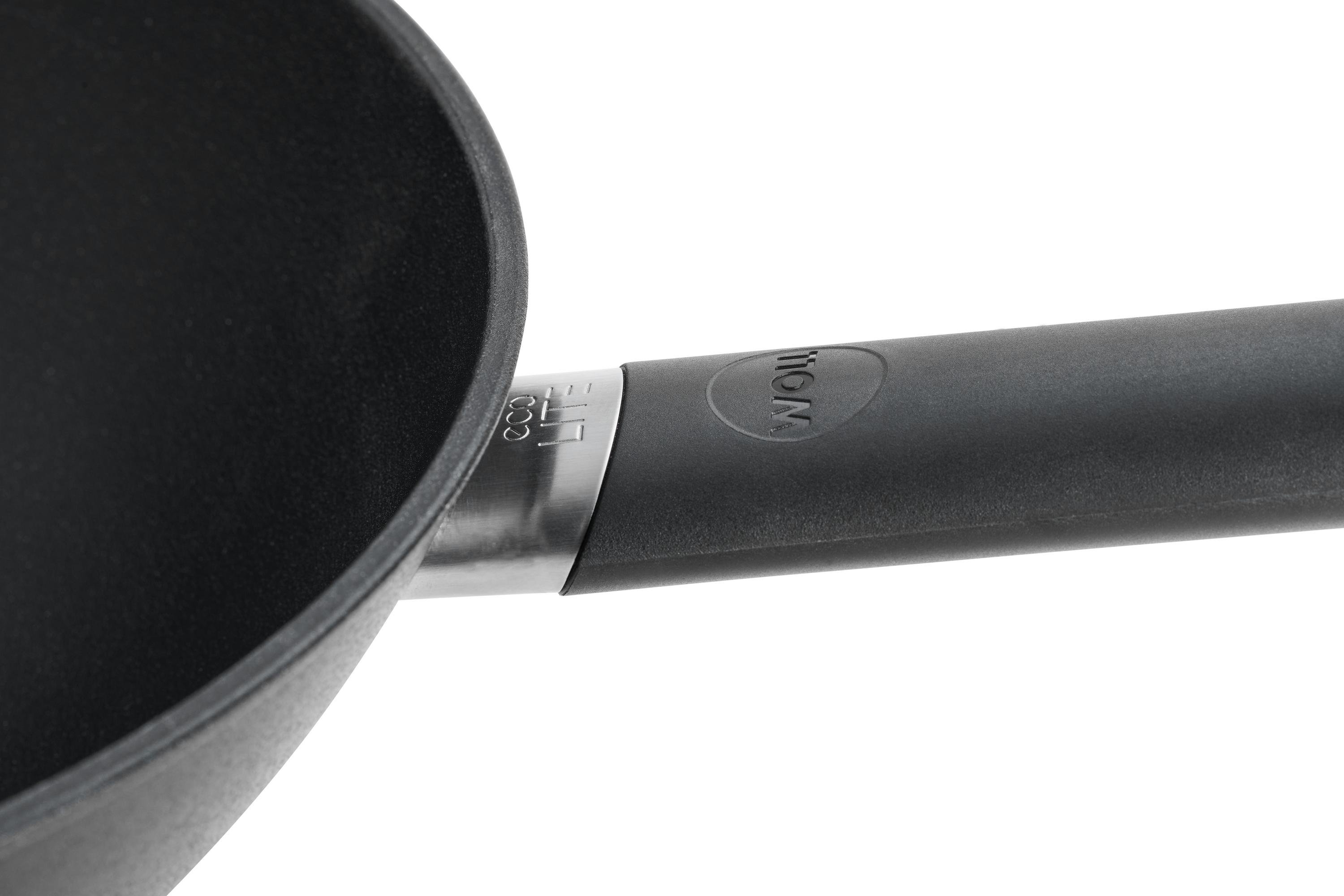 EcoLite QXR Wok Detailansicht | Fester Stiel | Alle Herdarten inkl. Induktion | 30 cm