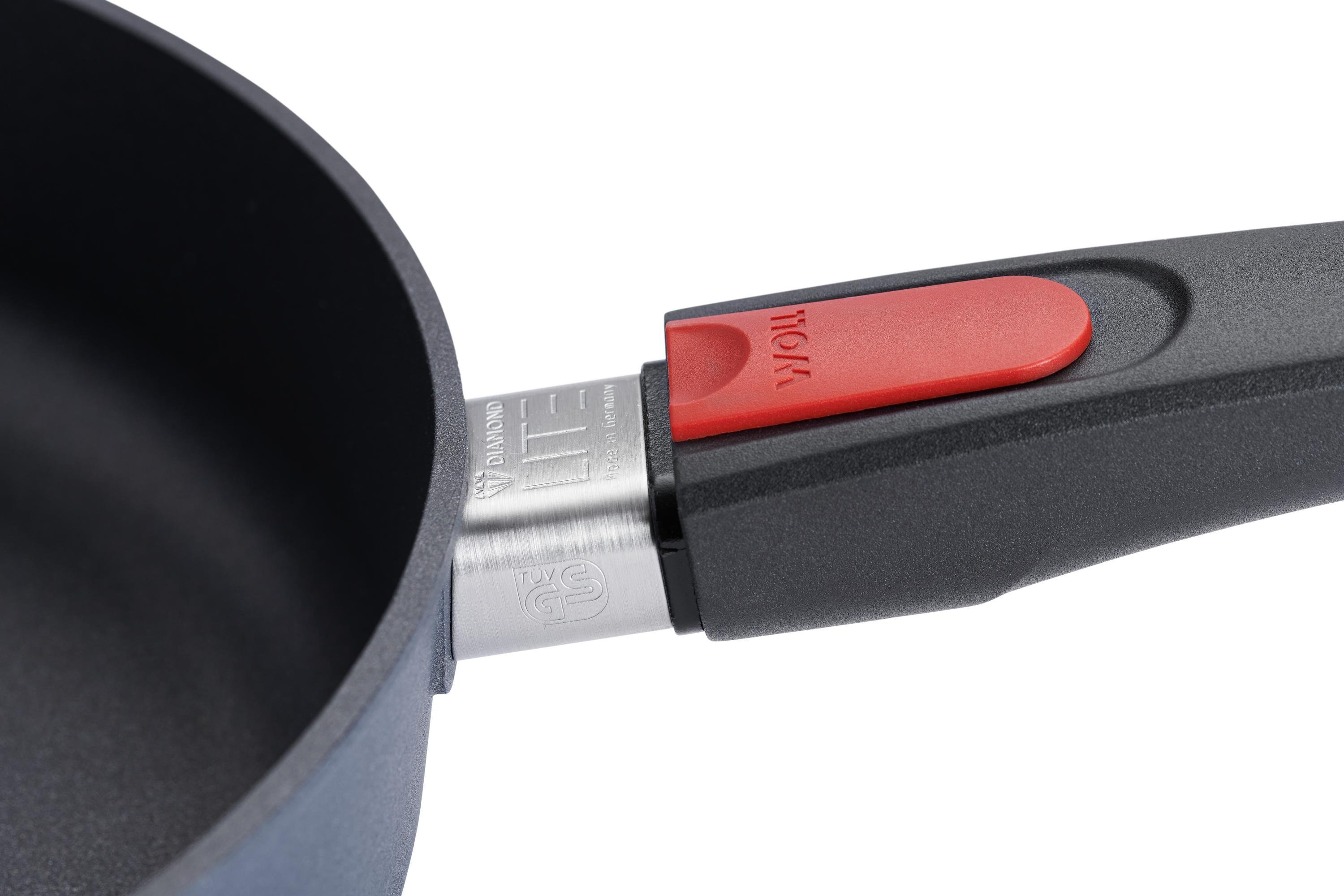 1724DPS_1724DPI_Detail Diamond Lite Guss-Hochrandpfanne Detailansicht | Stiel - Abnehmbar | 24cm | Ceran, Gas, Elektro, Halogen