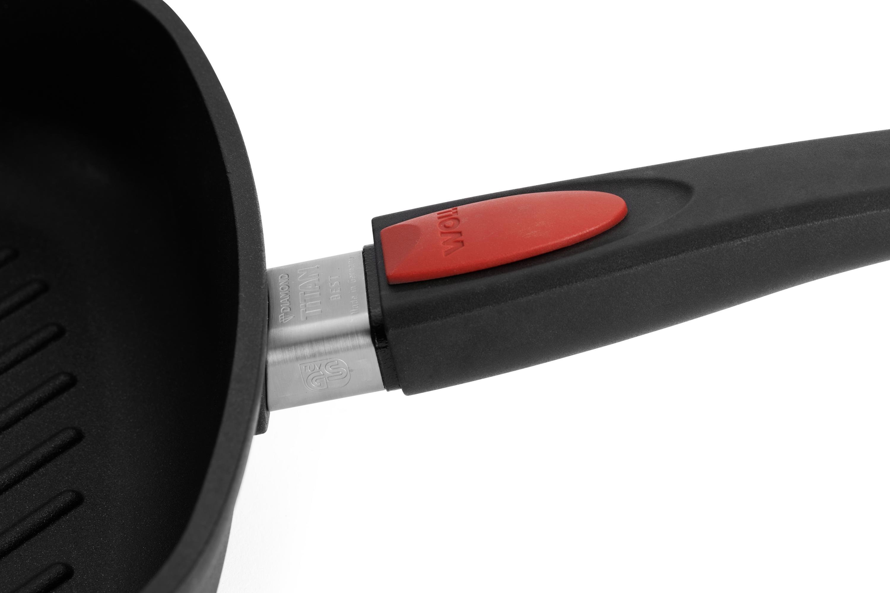 Titan Best Guss-Steakpfanne, viereckig, mit Rillen Detailansicht