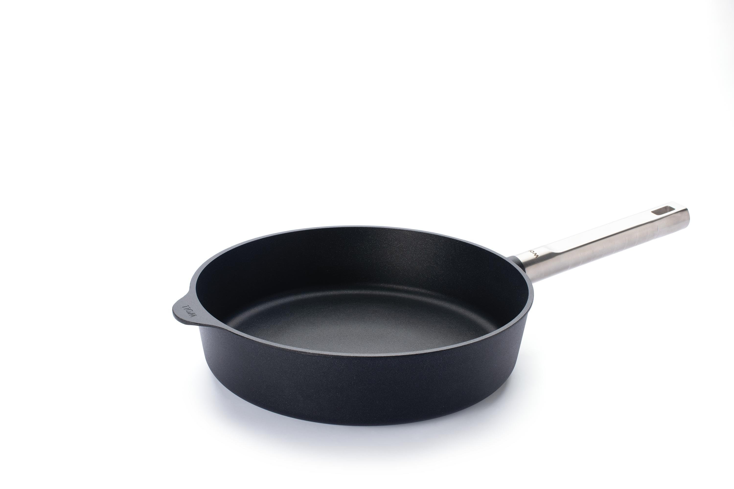 Logic XR Guss-Hochrandpfanne | Edelstahl - Fest | Alle Herdarten inkl. Induktion | 28cm