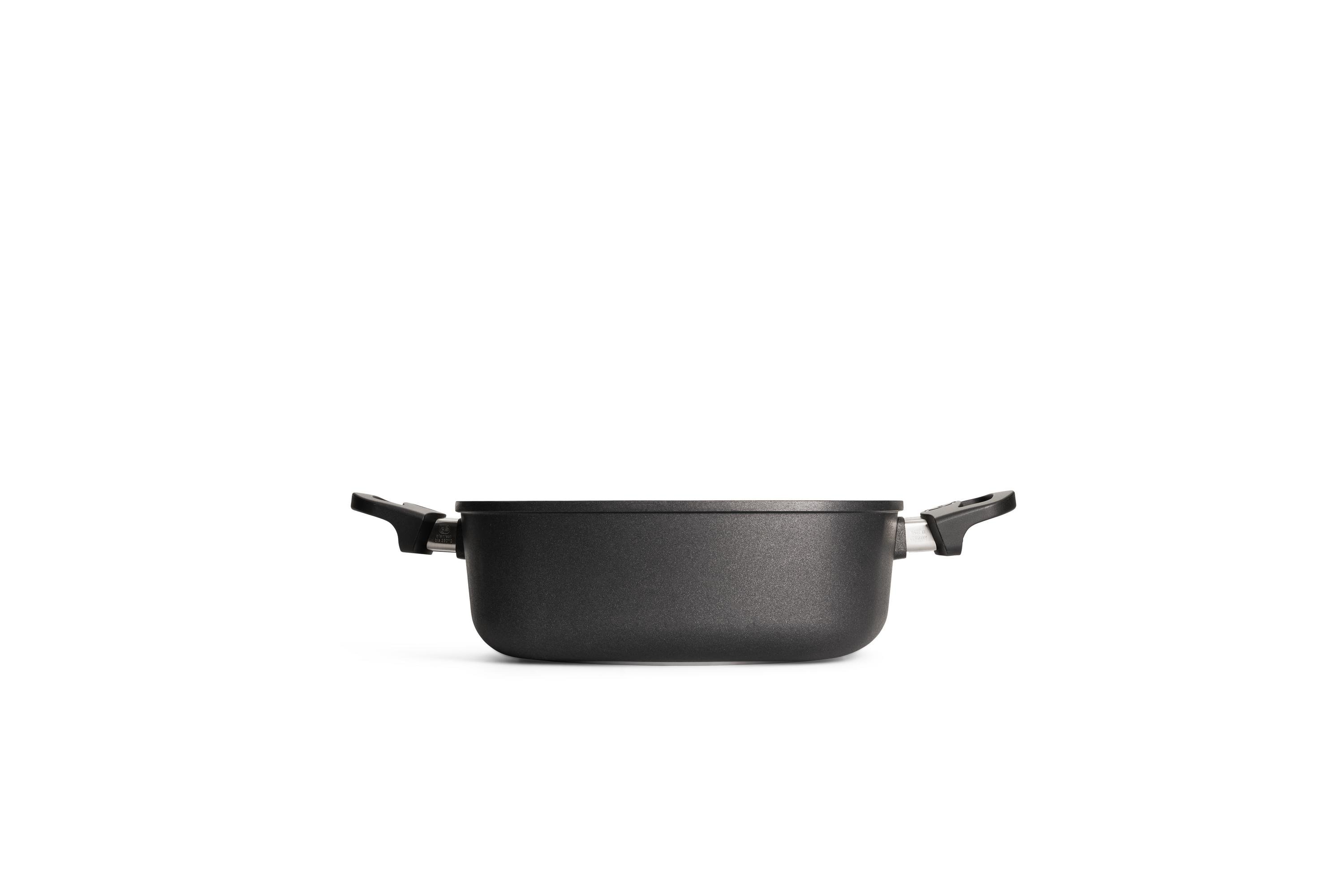 Titan Best Guss-Kasserolle, viereckig Titan Best Guss-Kasserolle, viereckig Seitenansicht | Ceran, Gas, Elektro, Halogen | 28x28cm