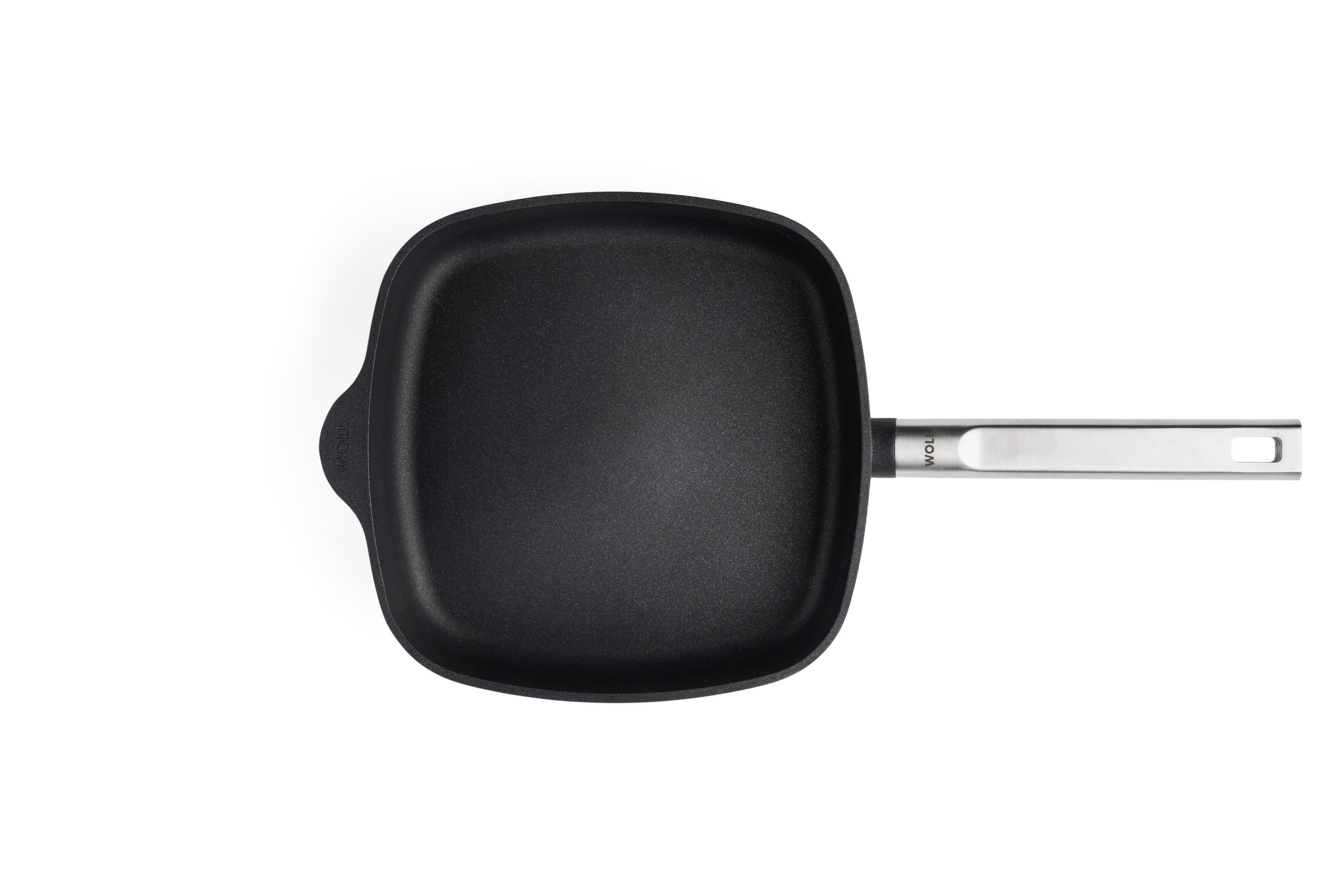 Logic XR Guss-Viereckpfanne Draufsicht | Edelstahl - Fest | 24x24cm | Alle Herdarten inkl. Induktion