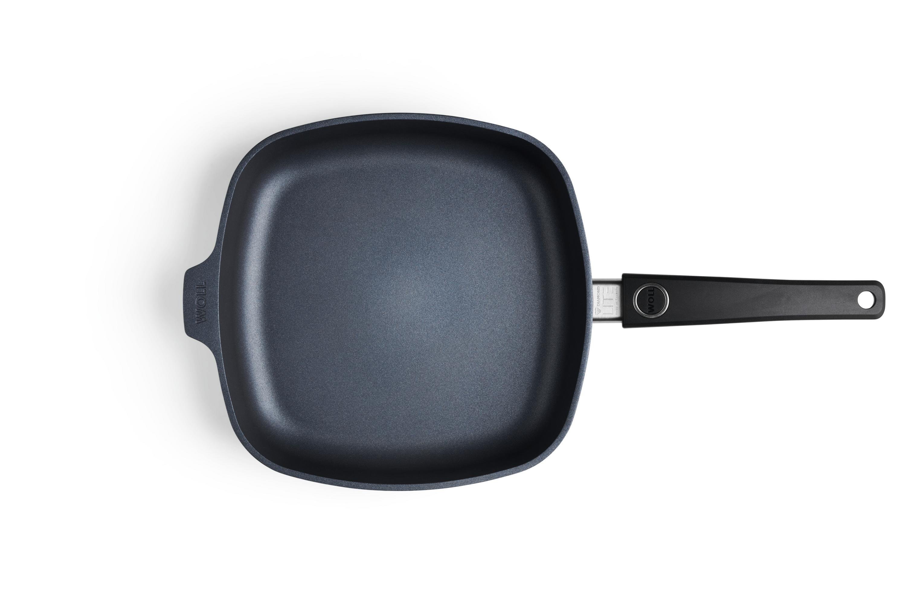 Diamond Lite Gusspfanne, viereckig Draufsicht | 26x26cm | Stiel - Fest | Ceran, Gas, Elektro, Halogen