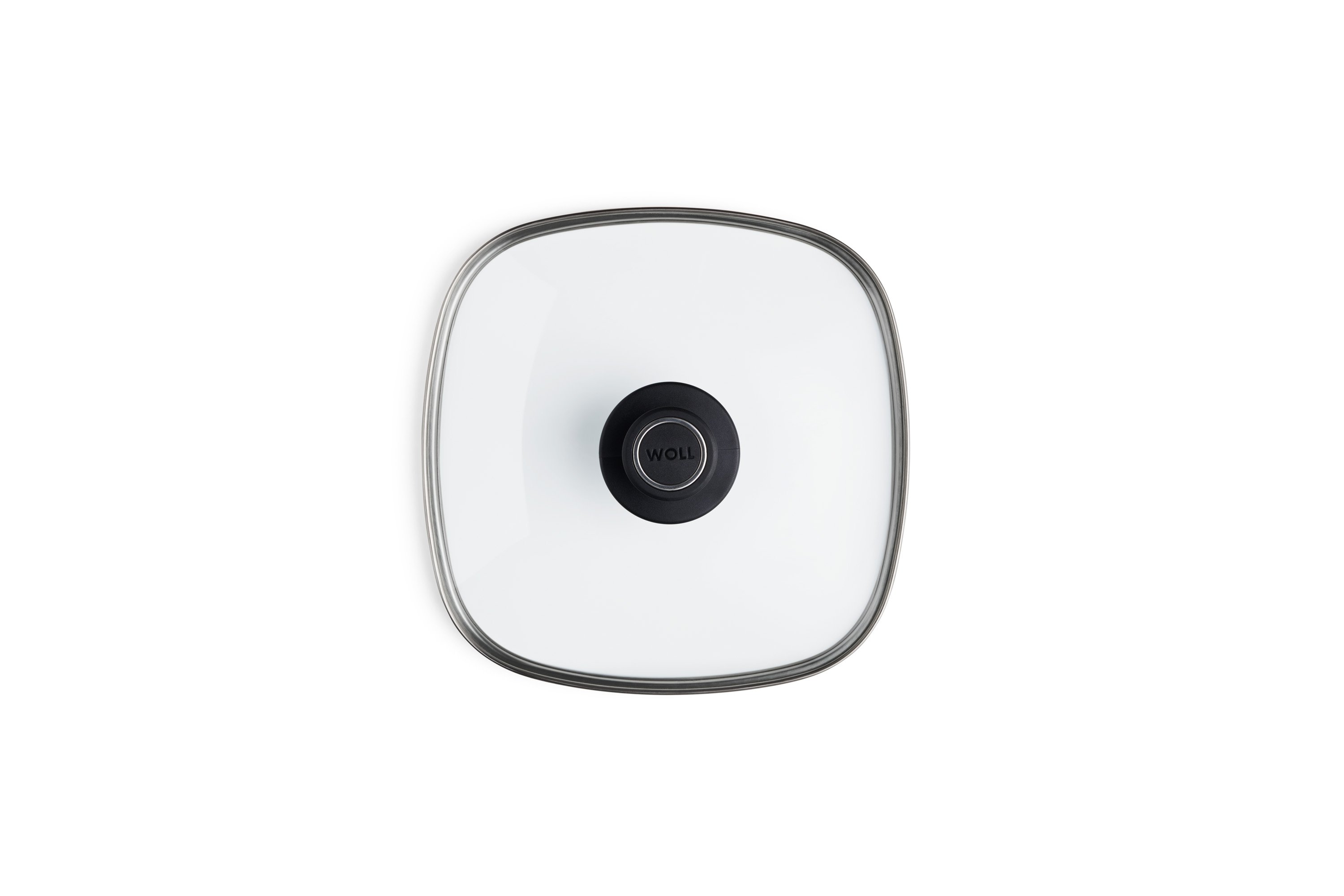 Sicherheitsglasdeckel, viereckig Draufsicht | 24x24cm