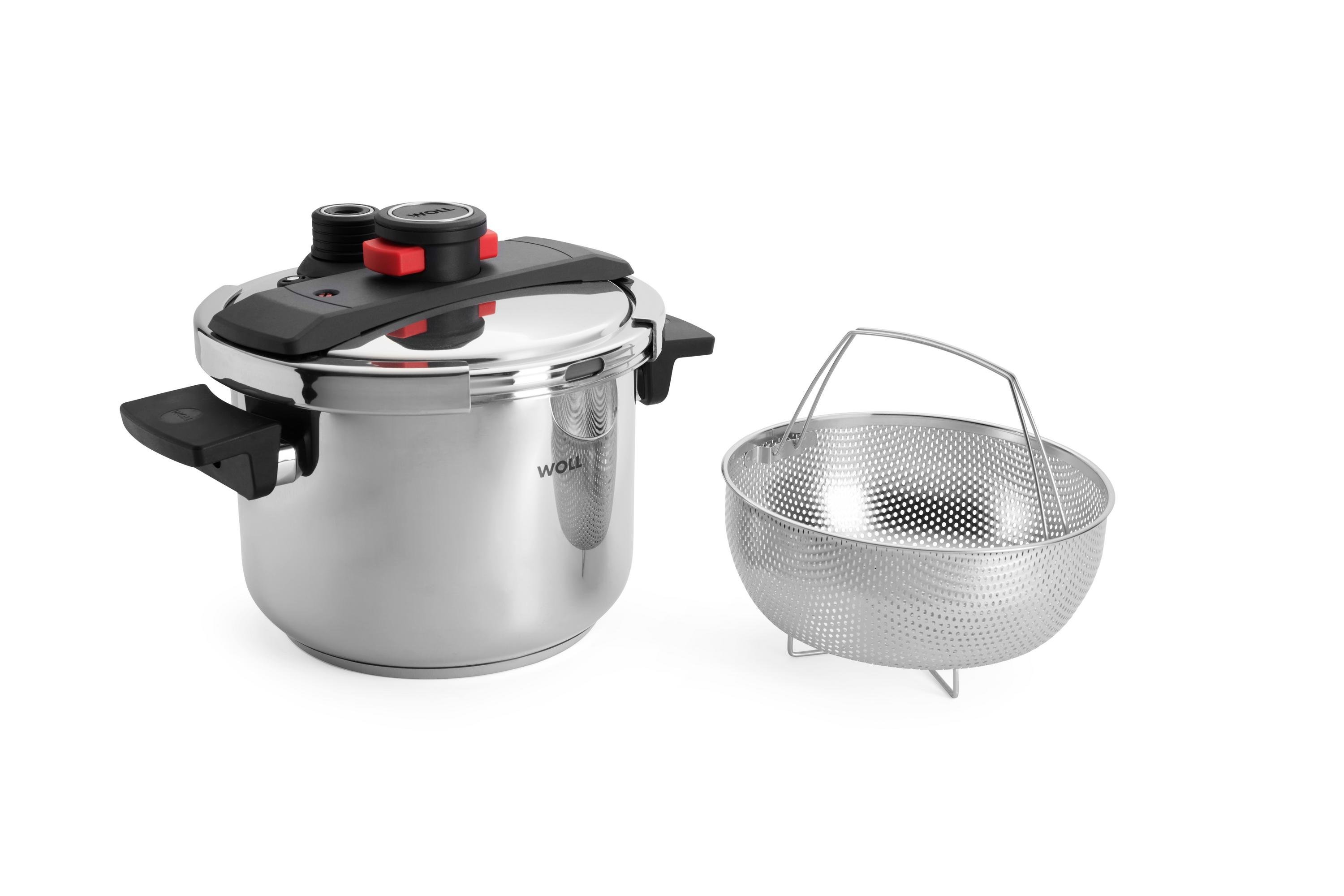 Pressure Pro Schnellkochtopf, 6 L Pressure Pro Schnellkochtopf mit Deckel und Dünsteinsatz