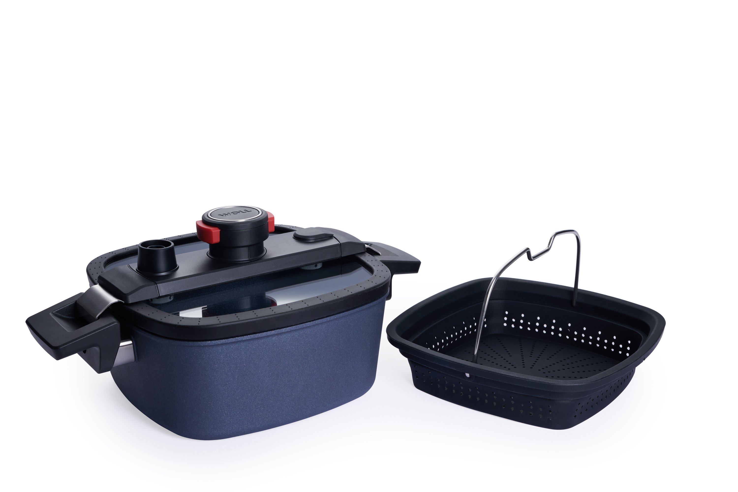 Diamond Active Lite Guss-Kasserolle mit Siebeinsatz, viereckig