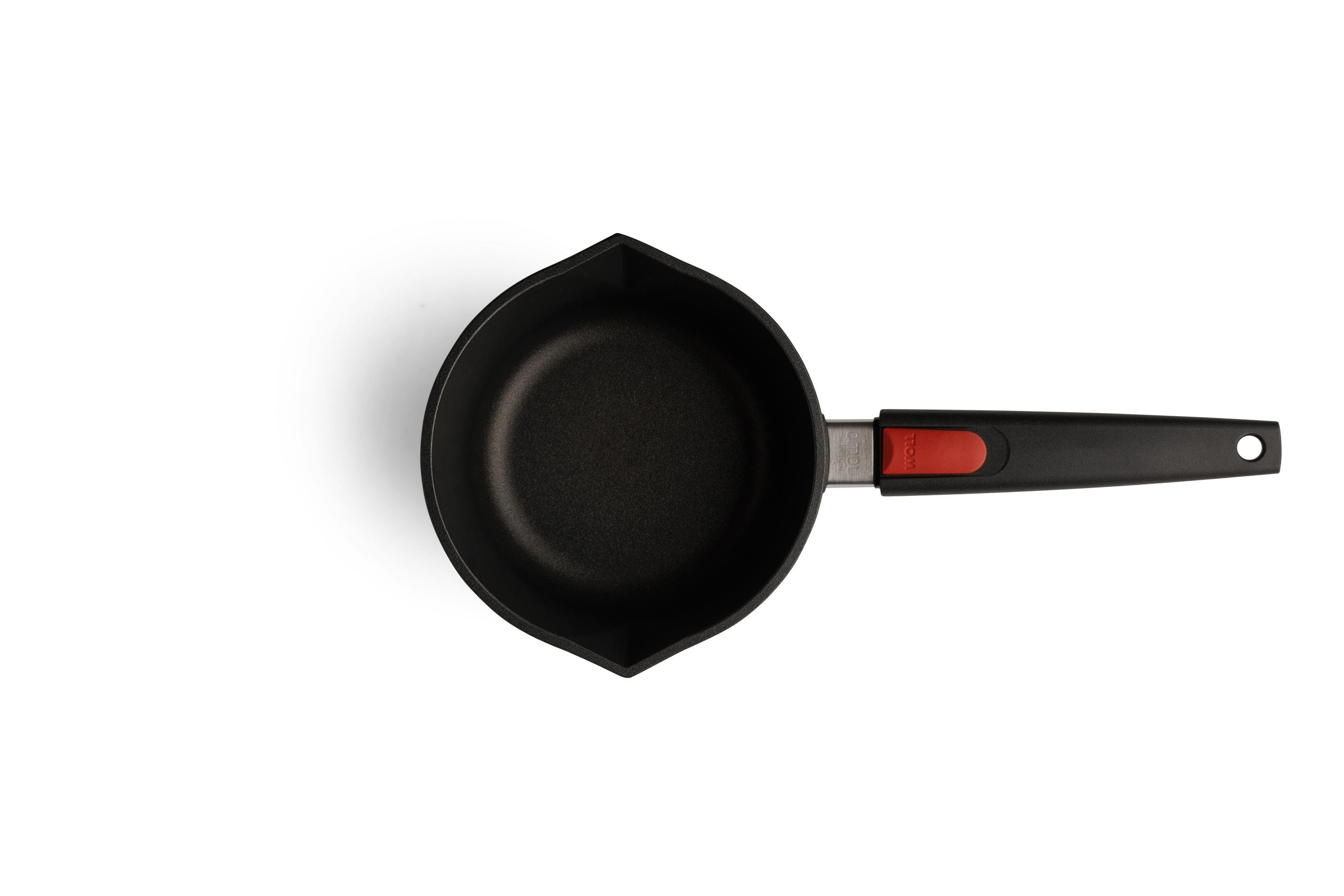 1118N_1118IL_Overhead Nowo Titanium Guss-Stieltopf Draufsicht | Stiel - Abnehmbar | Alle Herdarten inkl. Induktion | 18cm