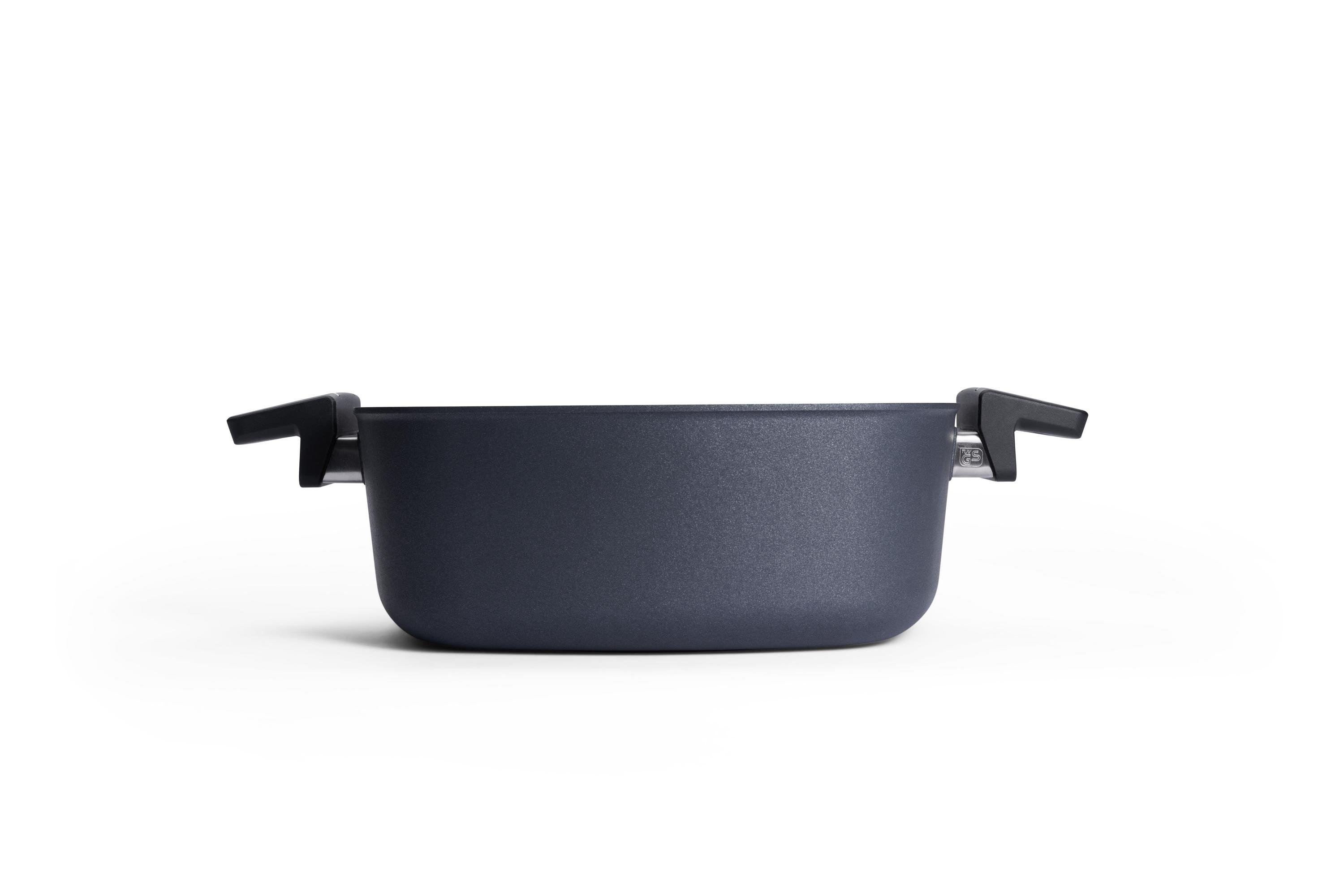 Diamond Lite Guss-Kasserollen, viereckig Seitenansicht | Alle Herdarten inkl. Induktion | 28x28cm