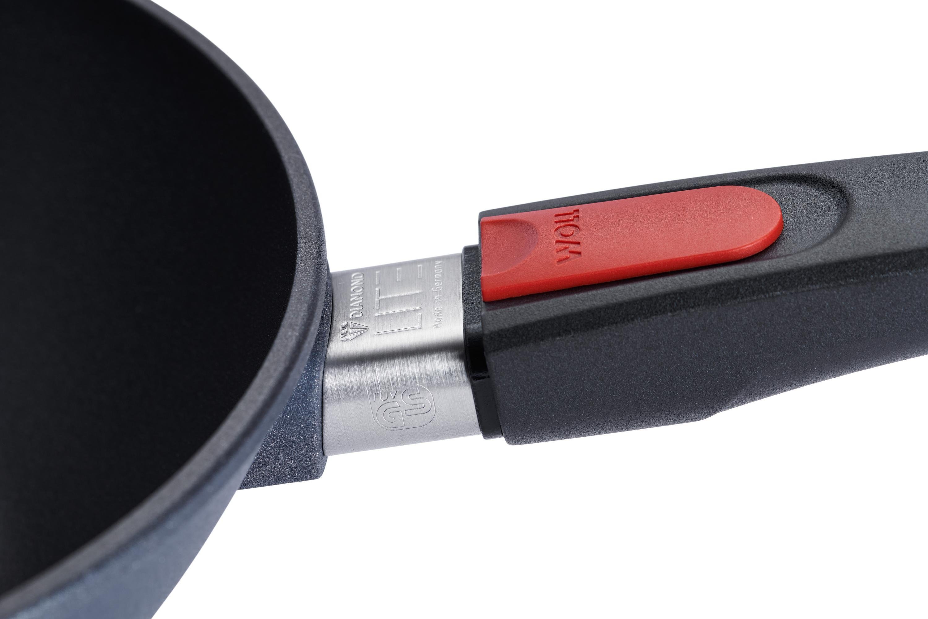Diamond Lite Guss-Wok- und Rührpfanne Detailansicht | Stiel - Abnehmbar | Ceran, Gas, Elektro, Halogen | 26cm