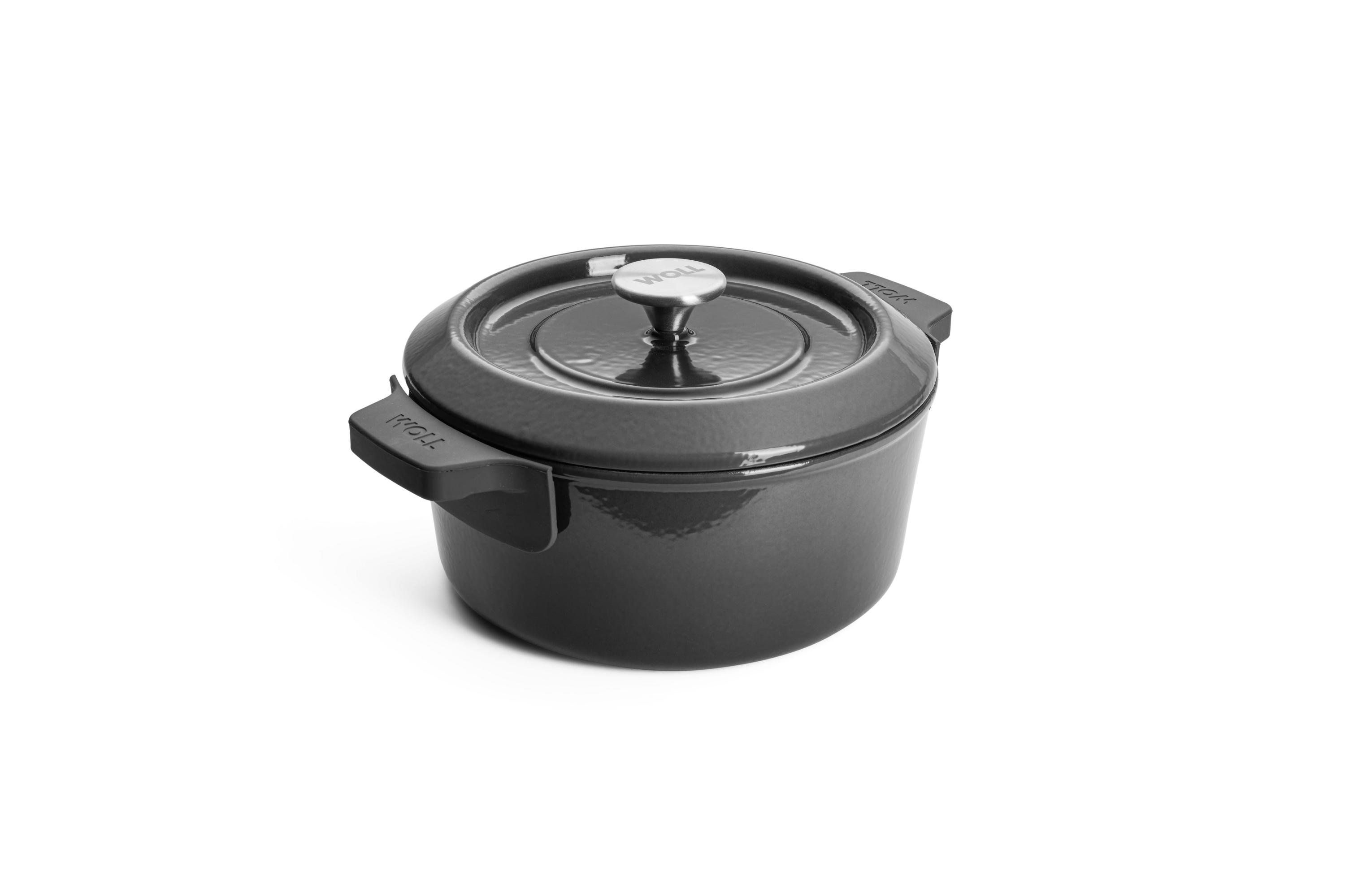 Iron Gusstopf mit Deckel | Carbon Grey | Alle Herdarten inkl. Induktion | 24cm