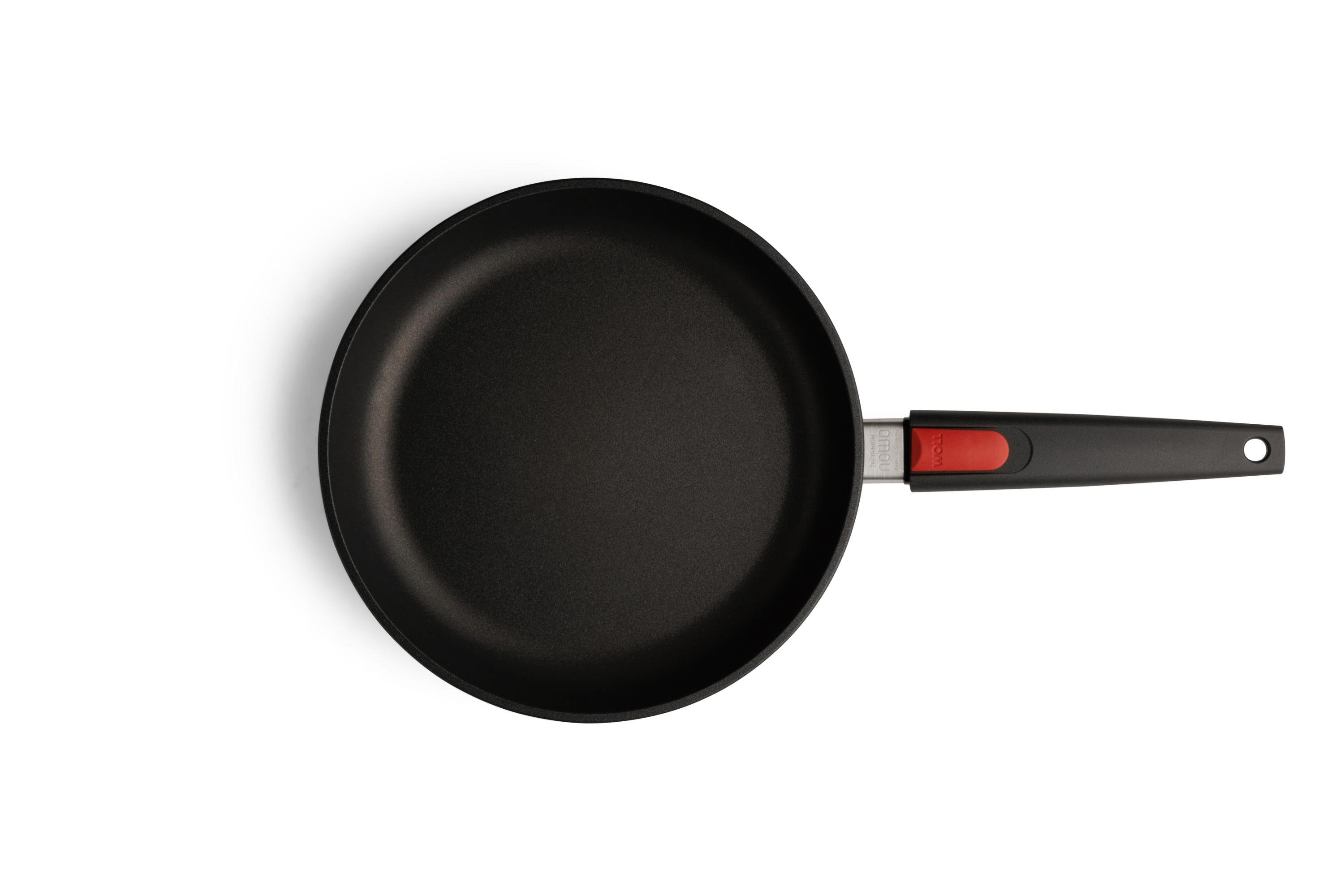 1526N_1526IL_Overhead Nowo Titanium Gusspfanne Draufsicht | Stiel - Abnehmbar | Ceran, Gas, Elektro, Halogen | 26cm